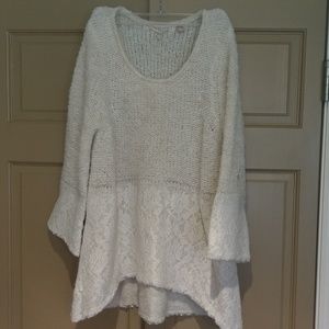 Cream Anthro sweater
